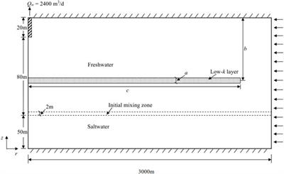 Impact of a Low-Permeability Layer on the Pumping Efficiency Under Threats of Saltwater Up-Coning